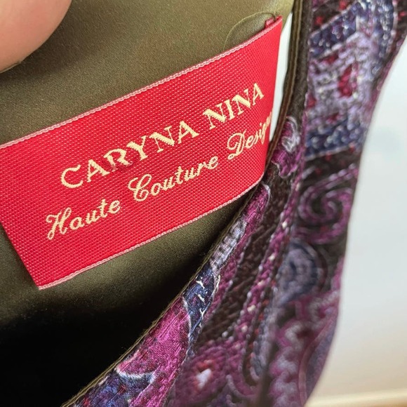 CARYNA NINA Haute Couture Designer Crew Neck Midi Shift Dress - Picture 4 of 6